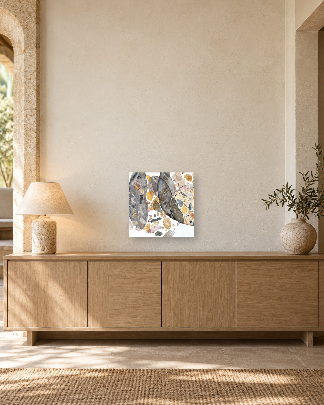 Deconstruction №1, presented in a second contemporary interior