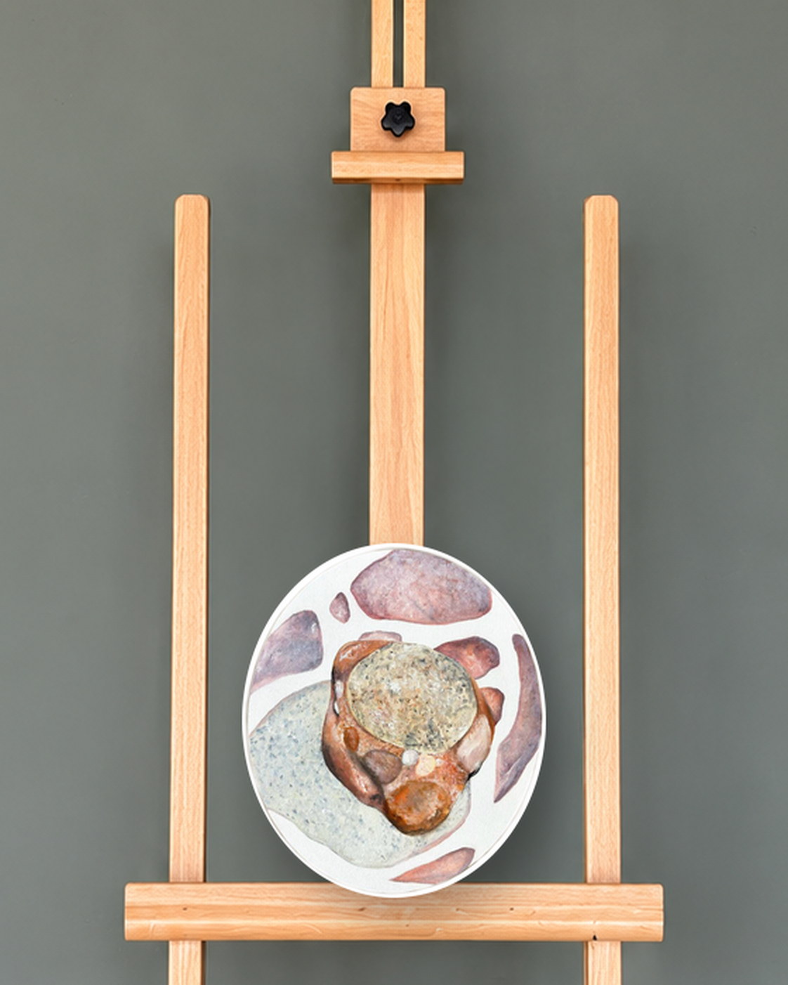 Deconstruction №11, presented on a studio easel