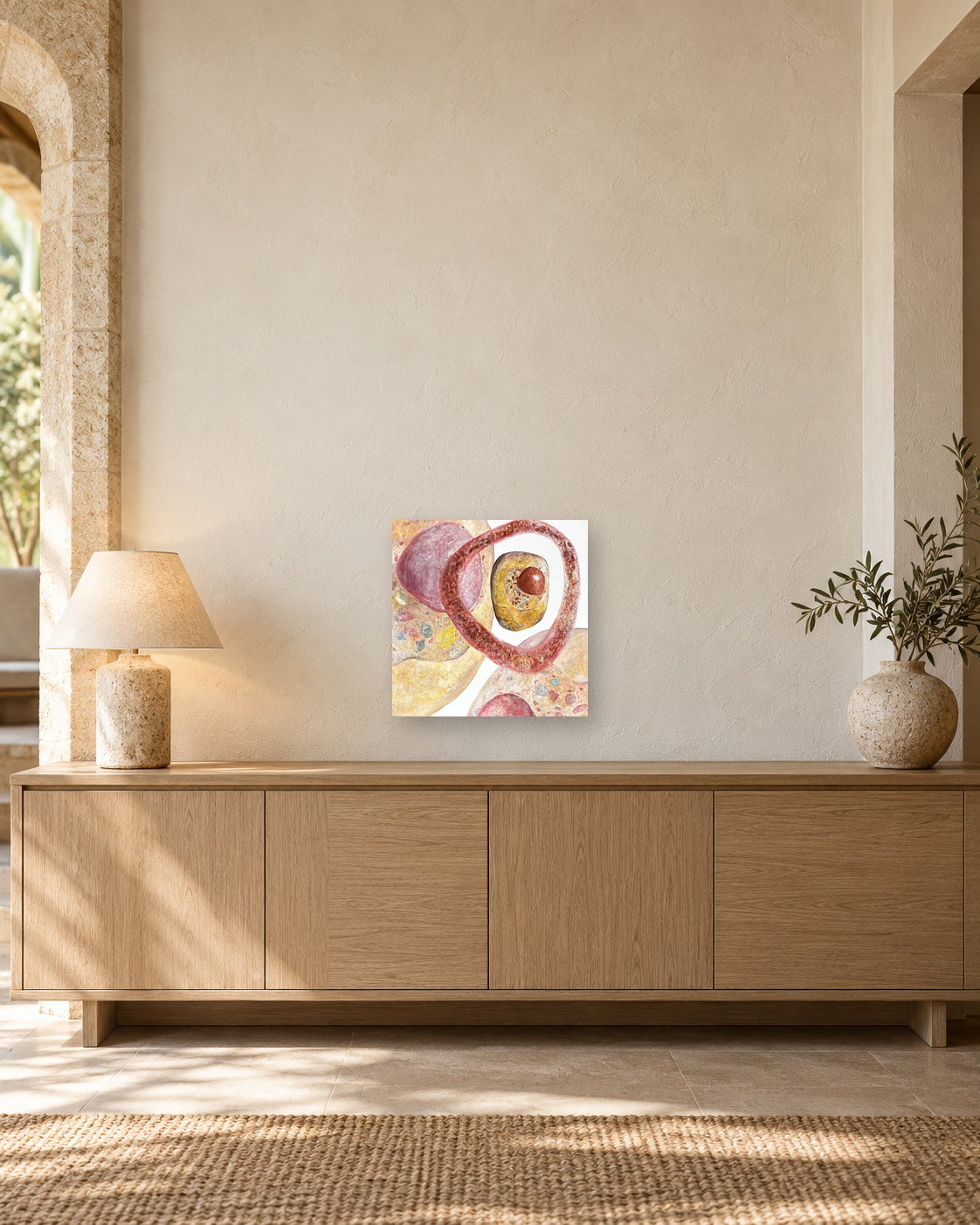 Deconstruction №2, presented in a second contemporary interior