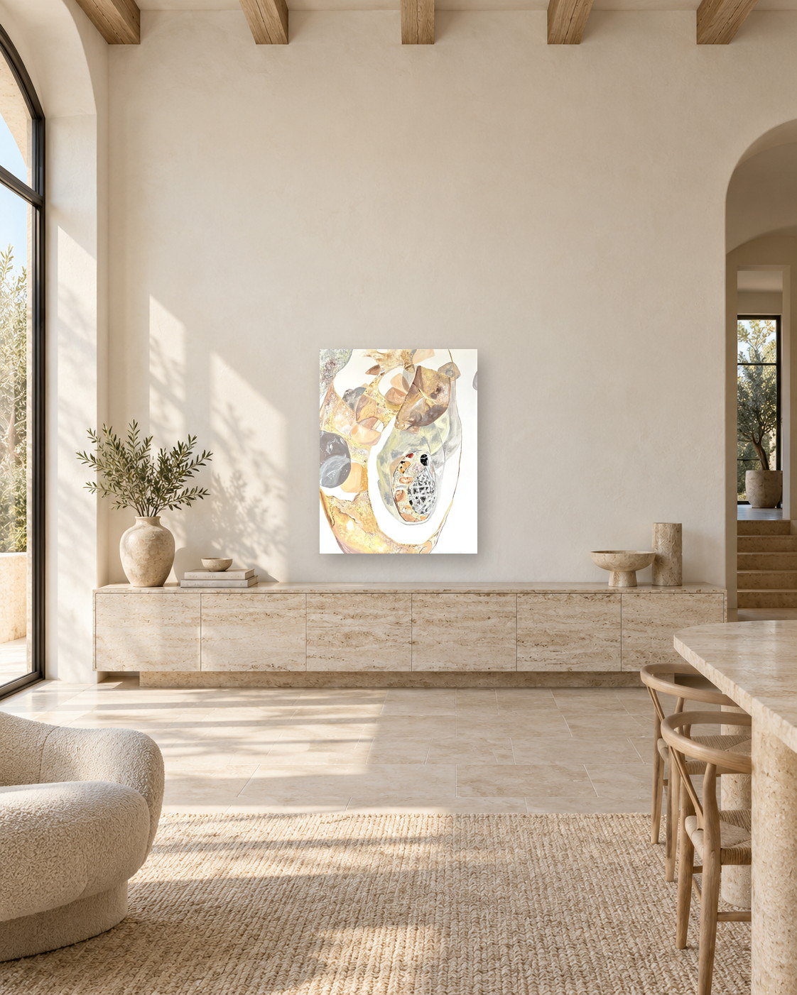 Deconstruction №4, presented in a second contemporary interior
