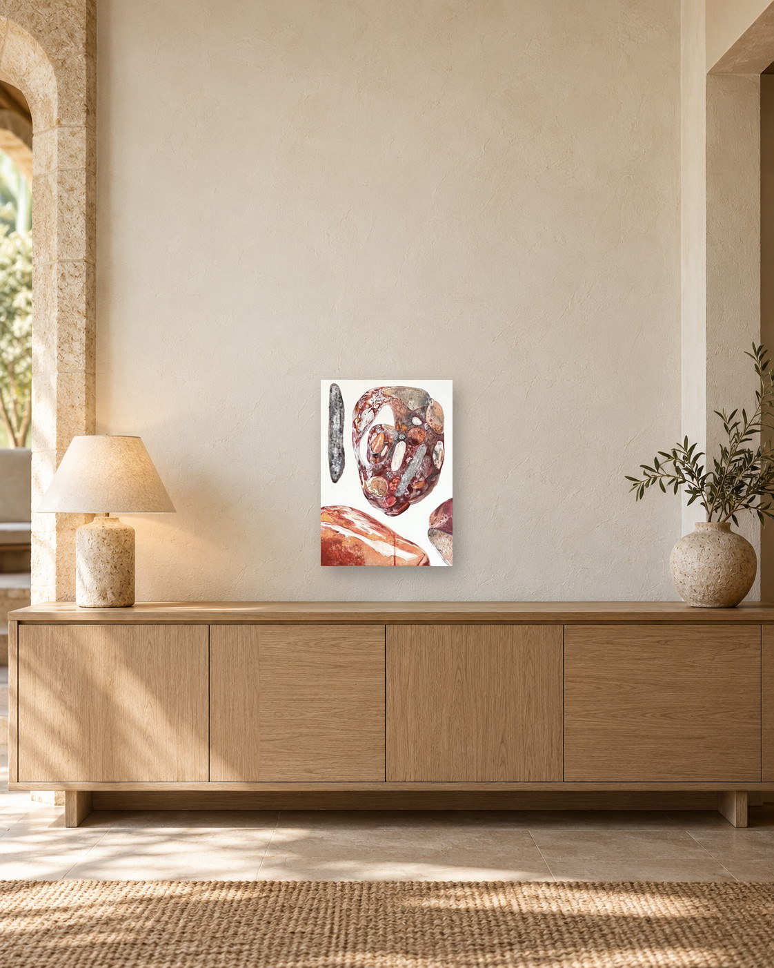 Deconstruction №5, presented in a second contemporary interior