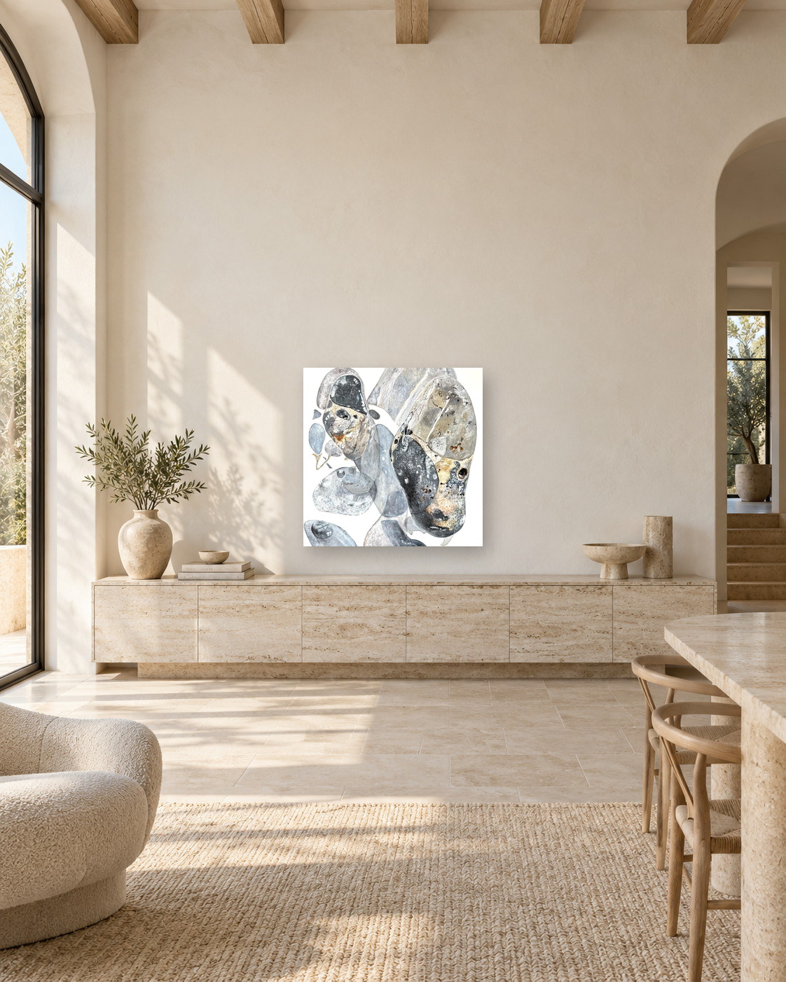 Deconstruction №7, presented in a second contemporary interior