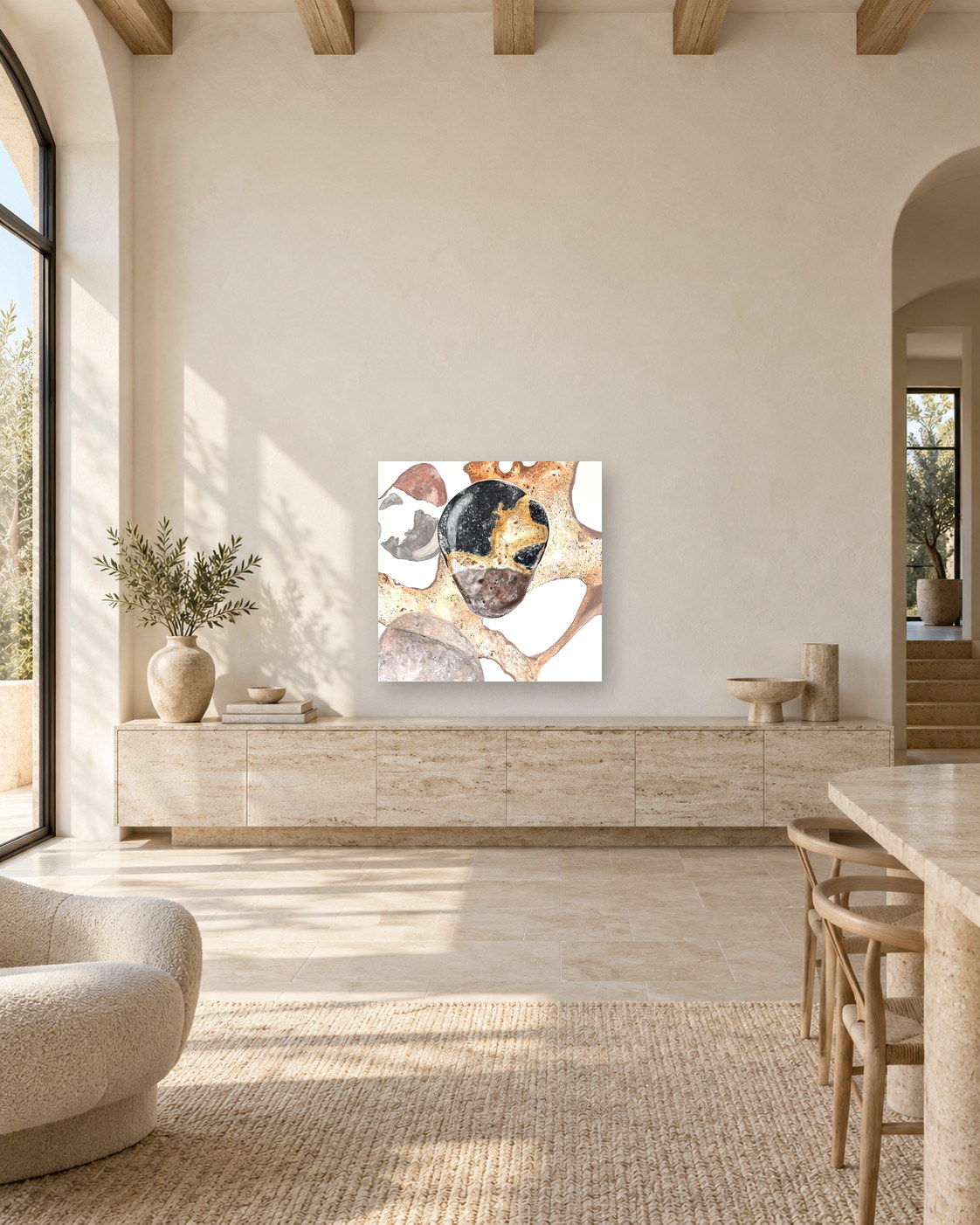 Deconstruction №8, presented in a second contemporary interior