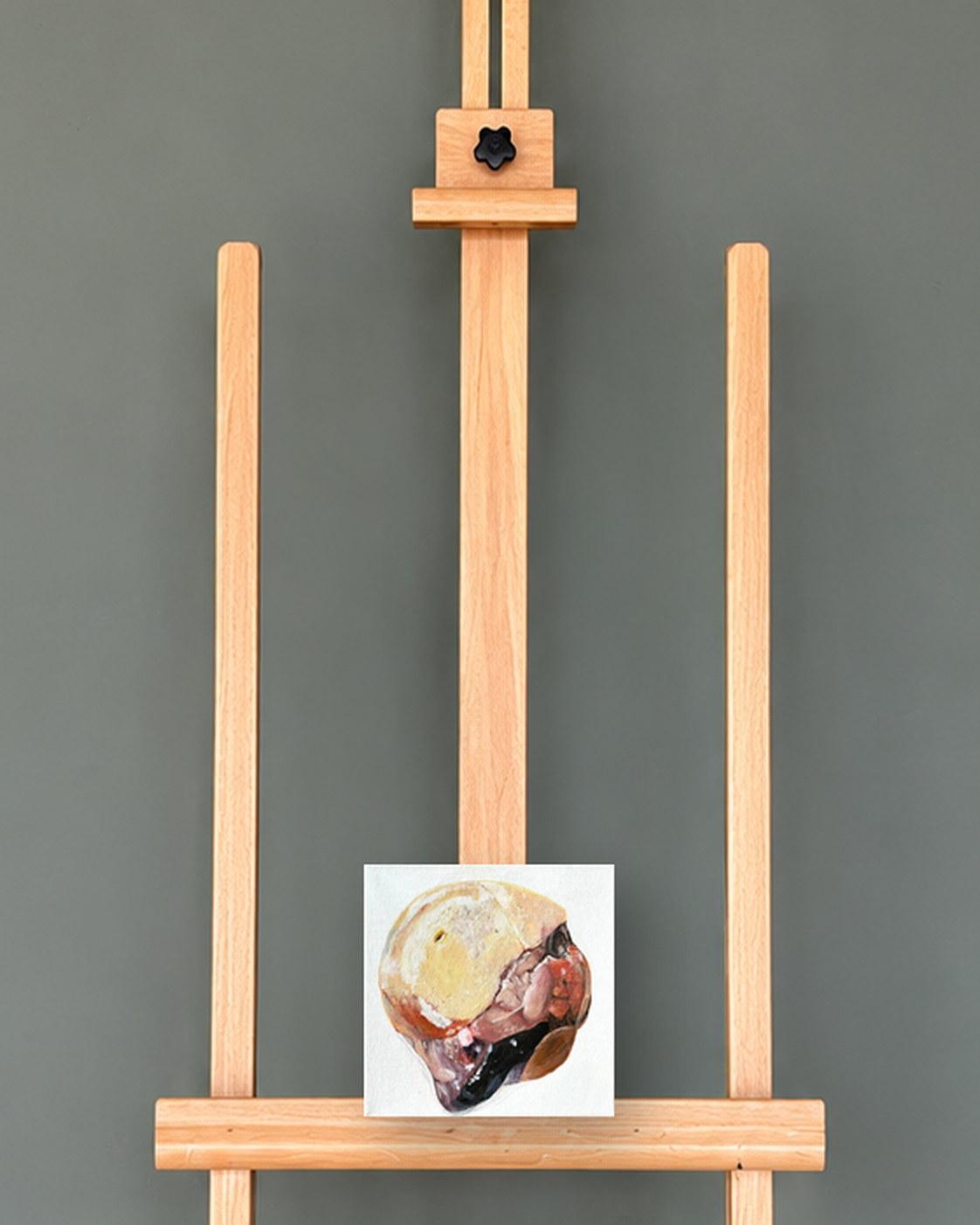 Visual Reconstruction №3, presented on a studio easel